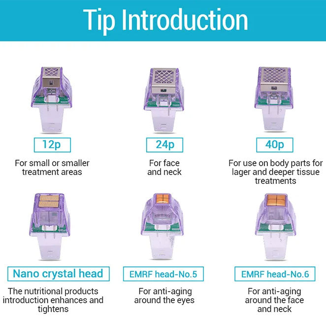 3 in 1 M8 Fractional Microneedle RF Skin Tightening 8 Micro Needling Radio Frequency Beauty Machine with Cold Hammer