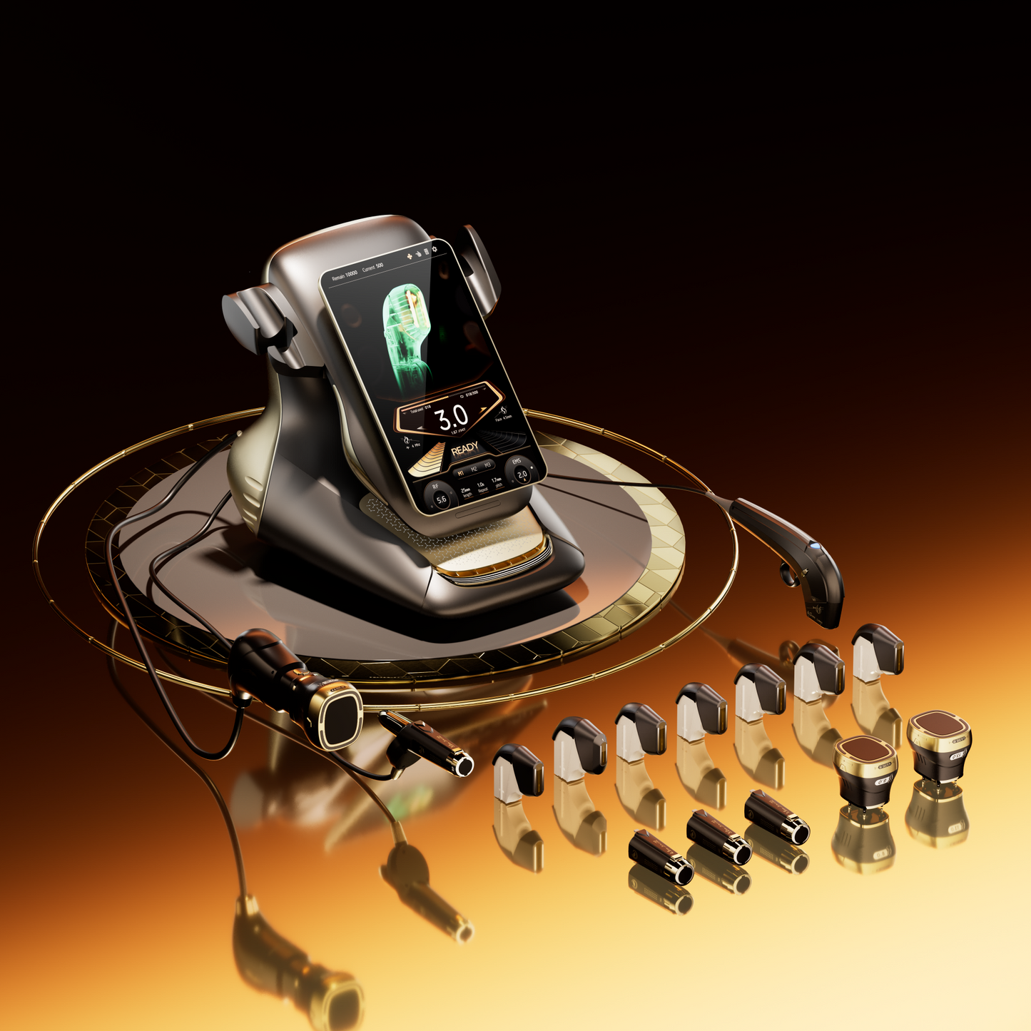 3 in 1 Hifu 360 Max Wrinkle Removal Lipo Hifu Body Slimming 25D Hifu Skin Tightening Machine Portable