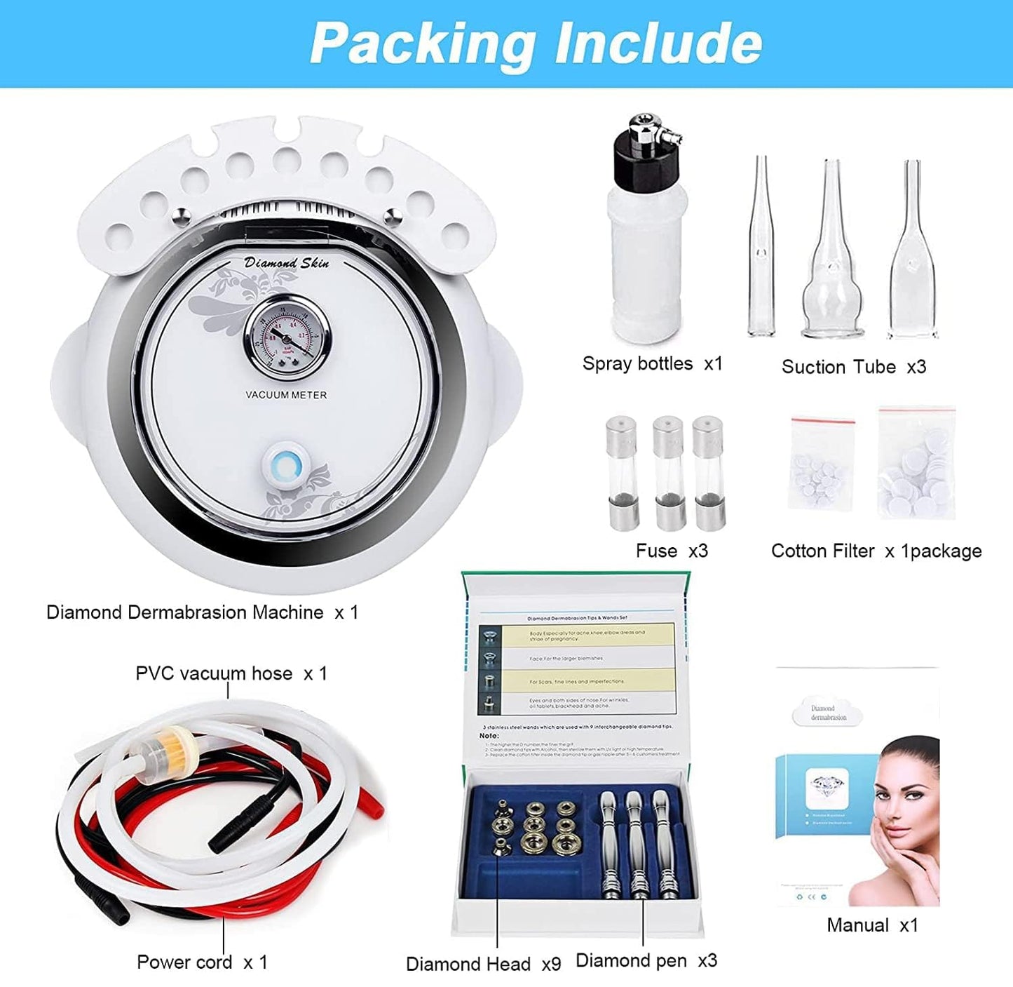 Strong Suction Power Professional Dermabrasion Facial Skin Care machine