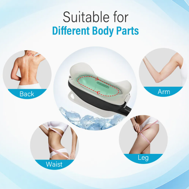 360-Degree 6 in 1 Cryo and RF Vacuum 40K Cavitation EMS Muscle Stimulator Body Sculpting Fat Freezing Slimming Machine