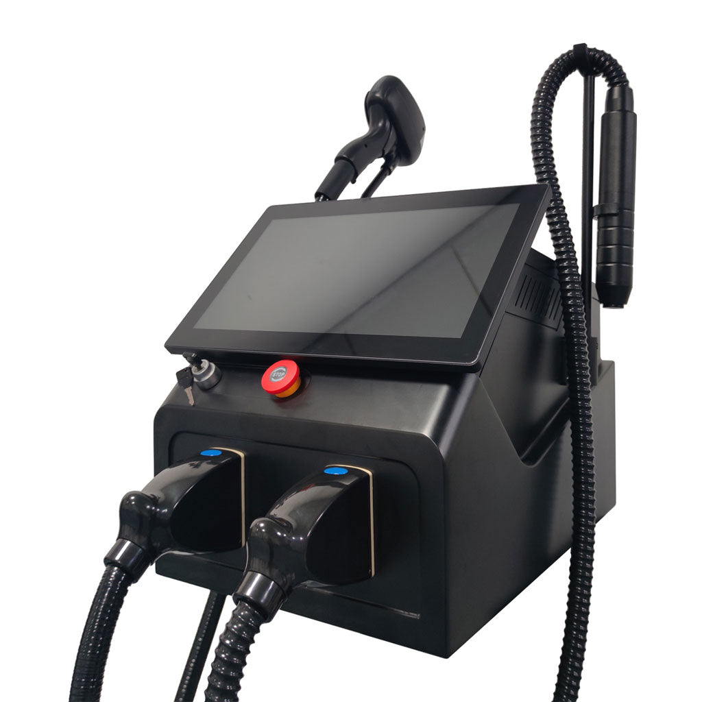 Portable 2 in 1  808 755 1064 Diode Laser Hair Removal and Nd Yag Pico Laser Tattoo Removal Machine