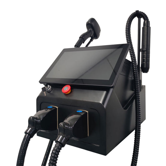 Portable 2 in 1  808 755 1064 Diode Laser Hair Removal and Nd Yag Pico Laser Tattoo Removal Machine