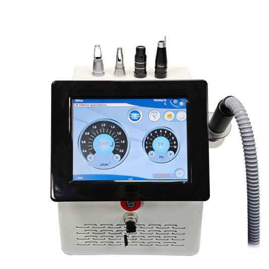 Portable Q Switched Nd Yag Laser 1064nm 532nm Tattoo Removal Carbon Peeling Pigmentation Removal Machine