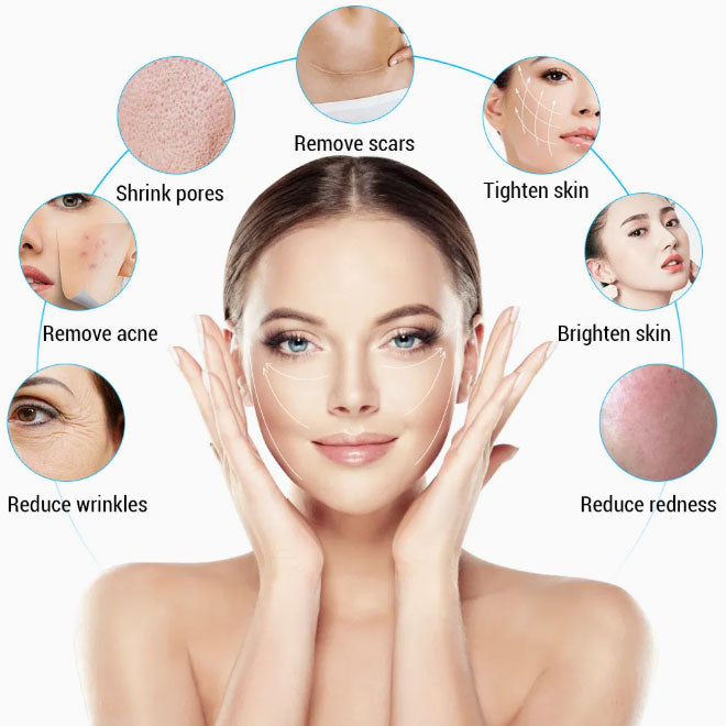 Portable 2 in 1 Microneedling Fractional Gold RF Microneedle Machine with Cold Hammer