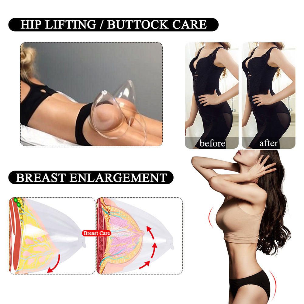 Multifunctional Portable Vacuum Suction Cup Therapy Vacuum Butt Lifting Breast Enhancement Buttocks Enlargement Machine for Breast Enlarging