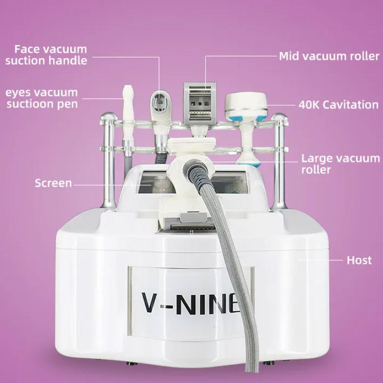 V9 Vacuum RF Cavitation Roller Vela Body Shape Slimming Machine Cellulite Remover