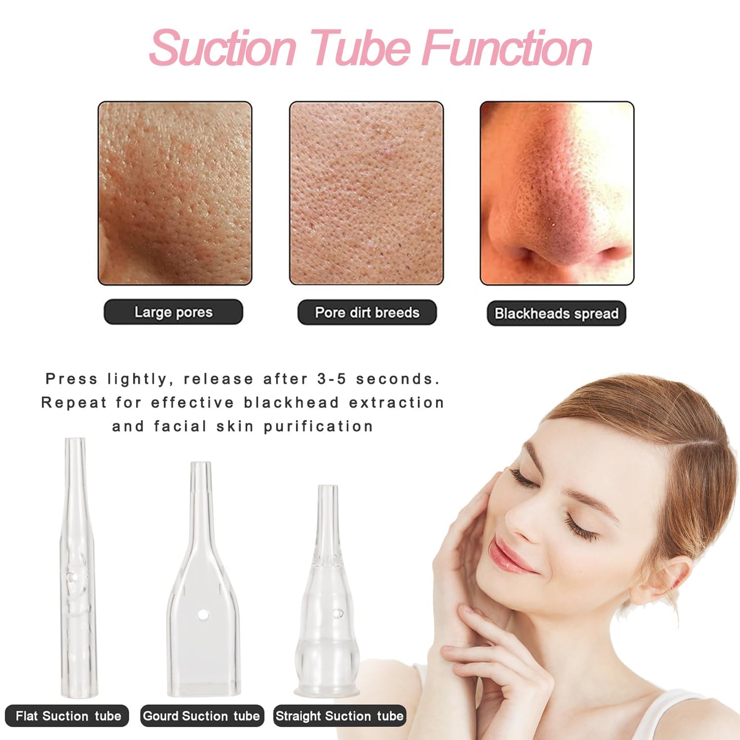 Diamond Micro der-ma-bra-sion Machine 0-68cmHg Suction Power Professional Diamond Glow Facial Machine with Spray Kit, Facial Skin Care Equipment for spa Home Use