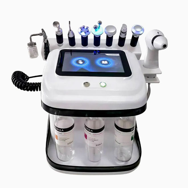 Professional 9 in 1 Skin Scanner Hydra Bubble Deep Cleaning Skin Beauty Wrinkle Removal Machine