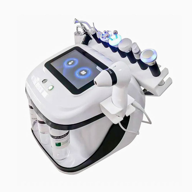 Professional 9 in 1 Skin Scanner Hydra Bubble Deep Cleaning Skin Beauty Wrinkle Removal Machine