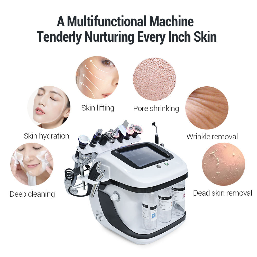 Professional Skin Cleaning 10in1 Small Bubble Hydra Oxygen Dermabrasion Facial Beauty Machine
