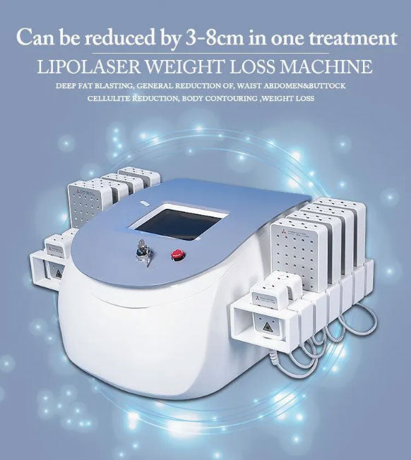 12 Paddles Lipo Laser Slimming Dual Wavelength 650nm/980nm Laser Beauty Machine