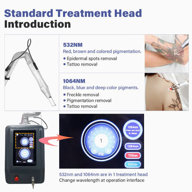 Powerful 7 Joint Adjustable Arm Picosecond Laser Tattoo Removal Machine Picolaser Carbon Laser Peel Machine