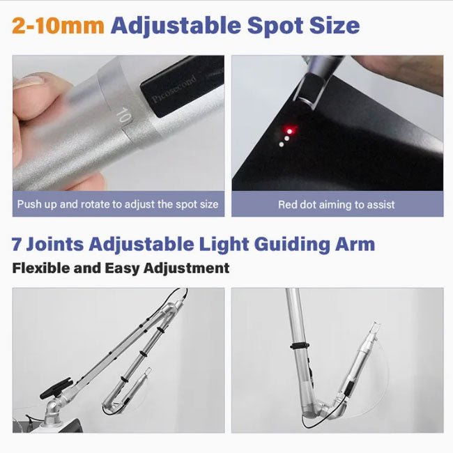 Powerful 7 Joint Adjustable Arm Picosecond Laser Tattoo Removal Machine Picolaser Carbon Laser Peel Machine