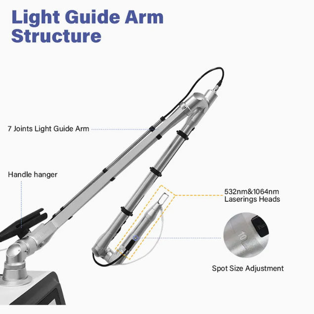 Powerful 7 Joint Adjustable Arm Picosecond Laser Tattoo Removal Machine Picolaser Carbon Laser Peel Machine