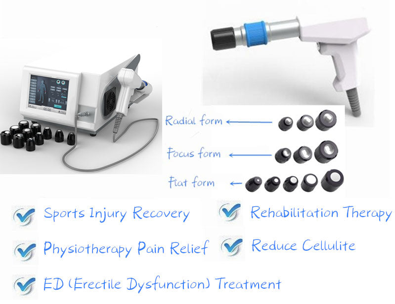 Pain Relief Physiotherapy Equipment Shockwave Body Relaxing Massager Erectile Dysfunction Treating ESWT Machine