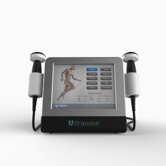Noninvasive Ultrasonic Therapeutic 1 MHz and 3 MHz Portable 2 in 1 Ultrawave Professional Ultrasound Physical Therapy Machine